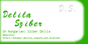 delila sziber business card